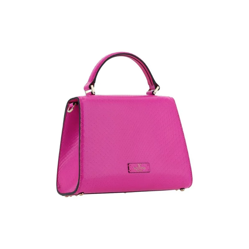 Valentino VSLING Calfskin Handbag Small Size Women's Pink-2
