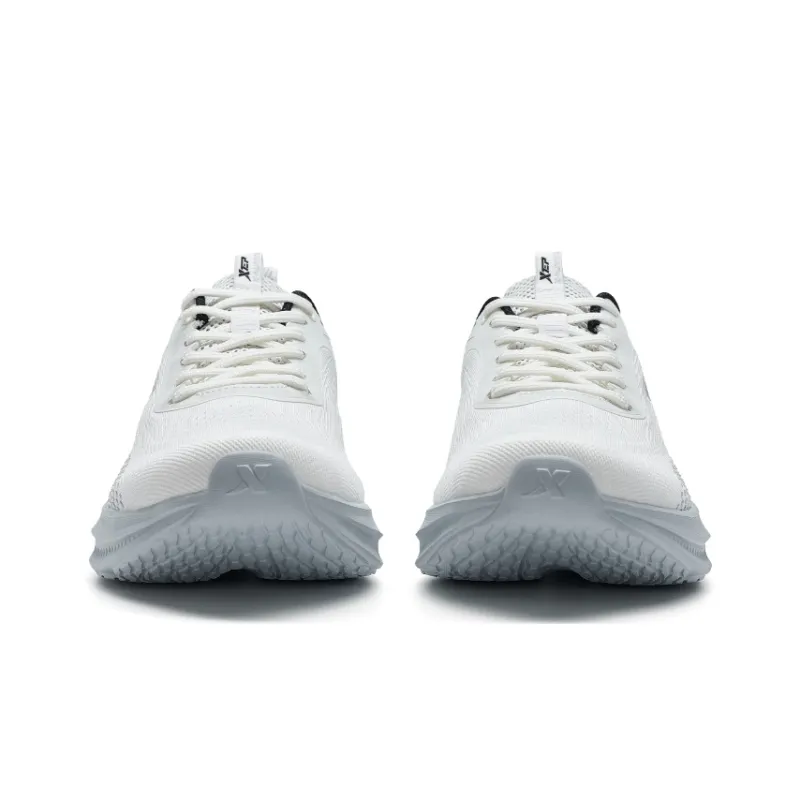XTEP Feather Running Shoes Men Low Top Sail White/Eco Friendly Gray-5