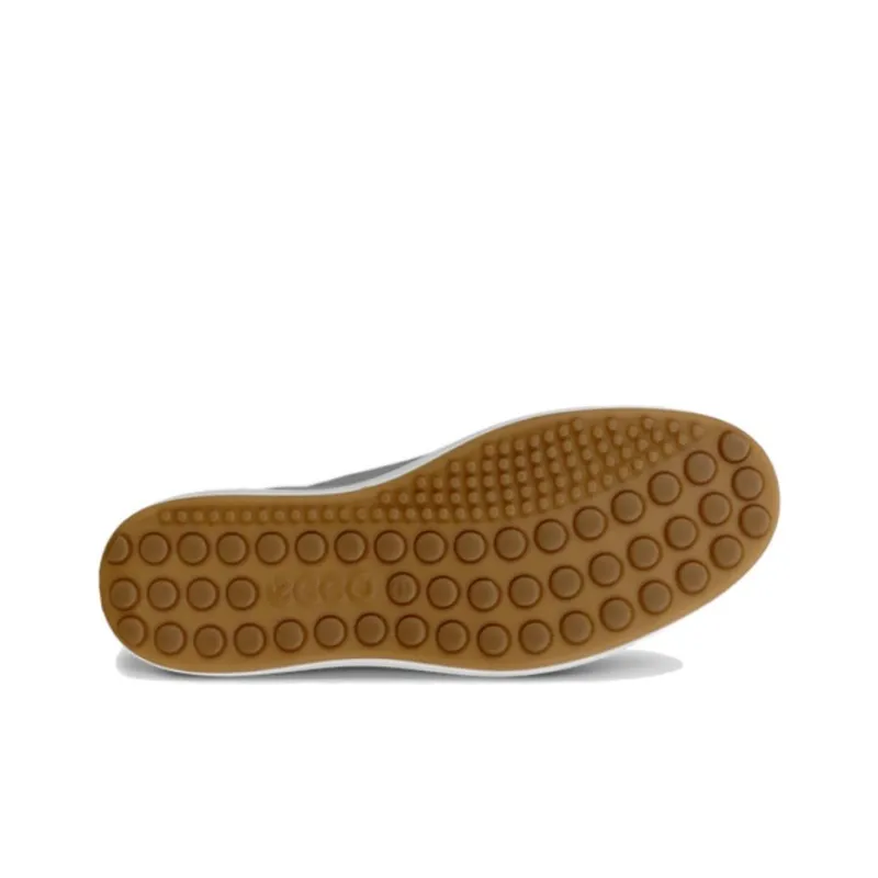 Ecco Soft 7 Low Top Skateboard Shoes Men's Light Gray-3