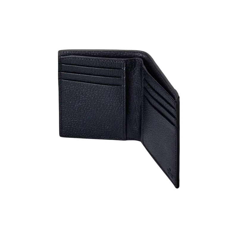 GUCCI Ophidia Supreme Canvas With Leather Wallet Men's Blue & Dark Blue-3
