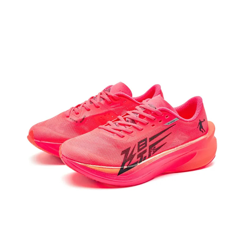 QIAODAN Flying Shadow PB4.0 Cushioning Anti-Slip And Wear-Resistant Low-Top Marathon Running Shoes Women's Pink Black-2