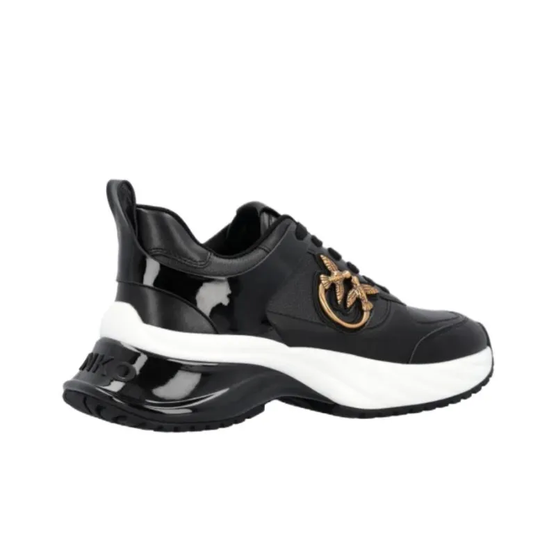 PINKO Logo Plaque Round Toe Sneakers Women's-4