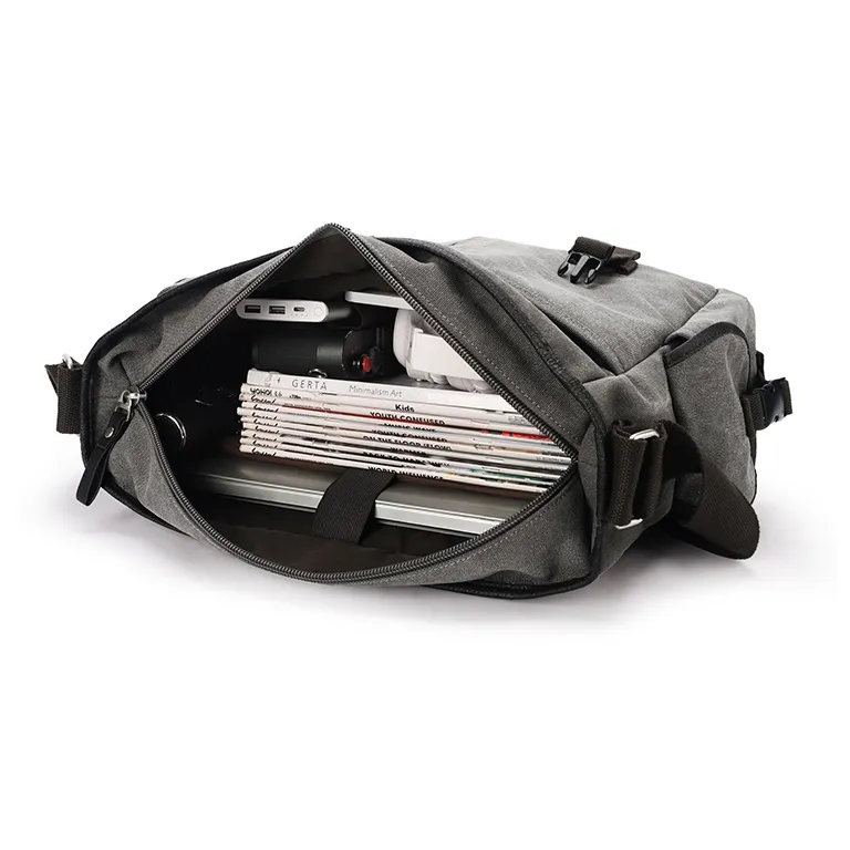 RIOREX Canvas Messenger Bag Canvas Bag Shoulder Bag Crossbody Bag Regular Unisex Multicolor-22