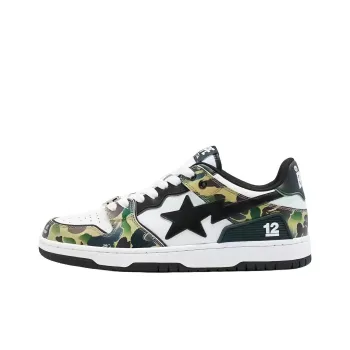 A BATHING APE SK8 China 12th Anniversary Limited Edition Stylish Skateboarding Shoes Men's Camouflage