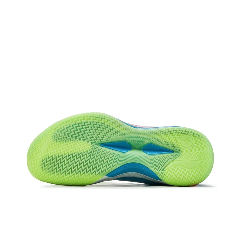 LiNing Blade 4V2 Poisonous Frog Cushioned Wear-Resistant Lightweight Low-Top Basketball Shoes Men's Turquoise-5