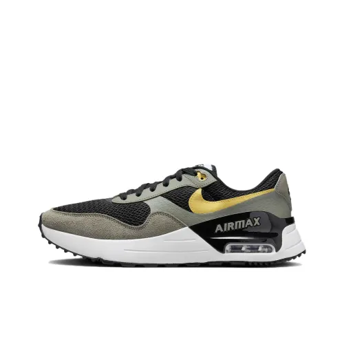 Nike Air Max SYSTM Casual Shoes Men Low-Top Black/Gray/Green