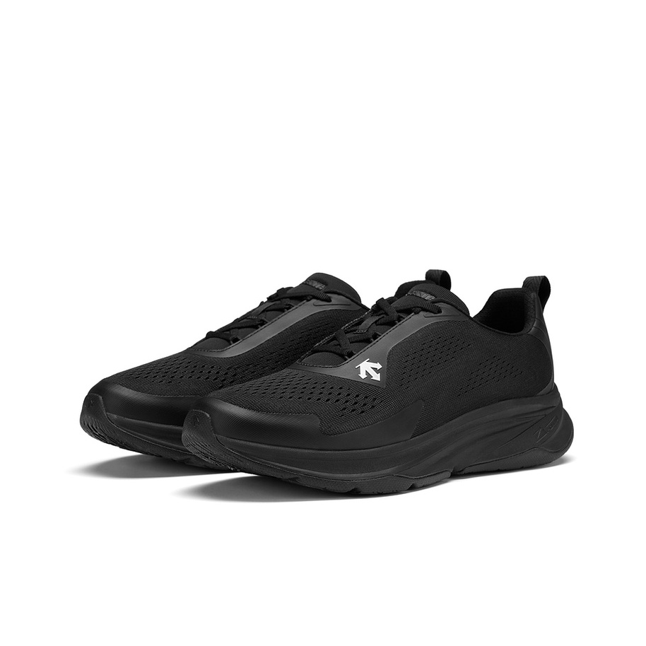 DESCENTE Enerzite Running Shoes Men Low-Top Black White - POIZON