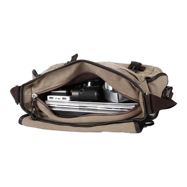 RIOREX Canvas Messenger Bag Canvas Bag Shoulder Bag Crossbody Bag Regular Unisex Multicolor-40