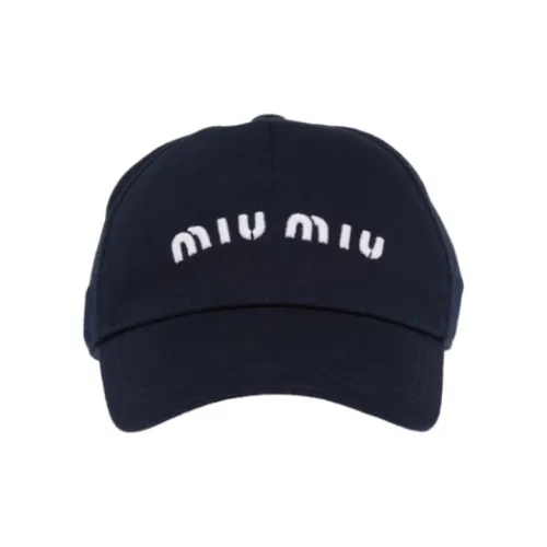 MIU MIU Fabric Baseball Caps Women's Blue