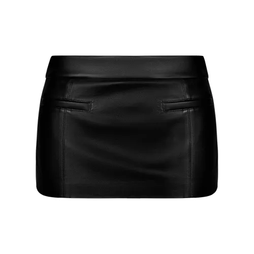 Ann Andelman Leather Short Skirts Women's