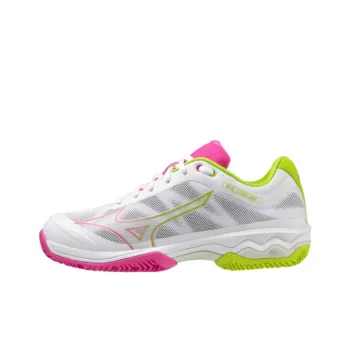 Mizuno WAVE EXCEED LIGHT PADEL Cushioning, Wear Resistant Low Top Casual Shoes Women's White Pink Green