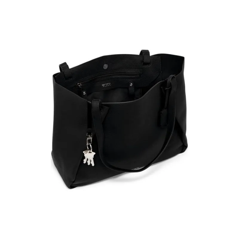 TUMI Cow Leather Tote Bag Shopping Bag Handbag Shoulder Bag Women's Black-2