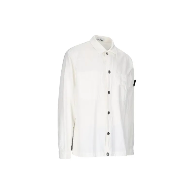 STONE ISLAND Shirts Men White-2
