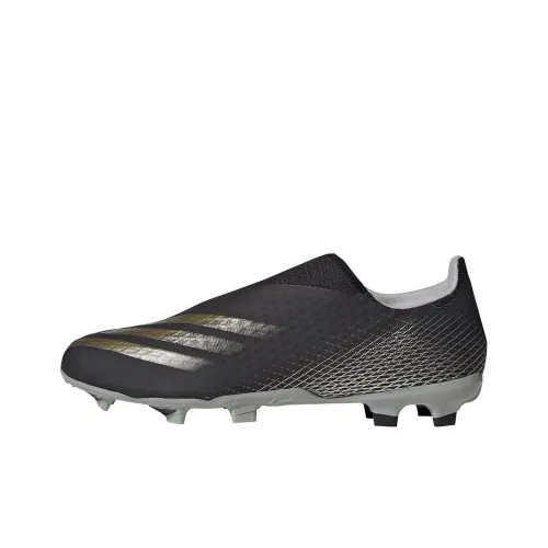 Adidas X Ghosted.3 Laceless FG Black Metallic Gold