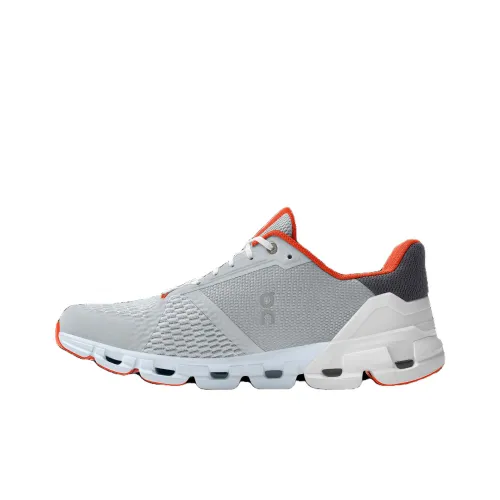 On Cloudflyer Running Shoes Men Low-Top Gray/Orange