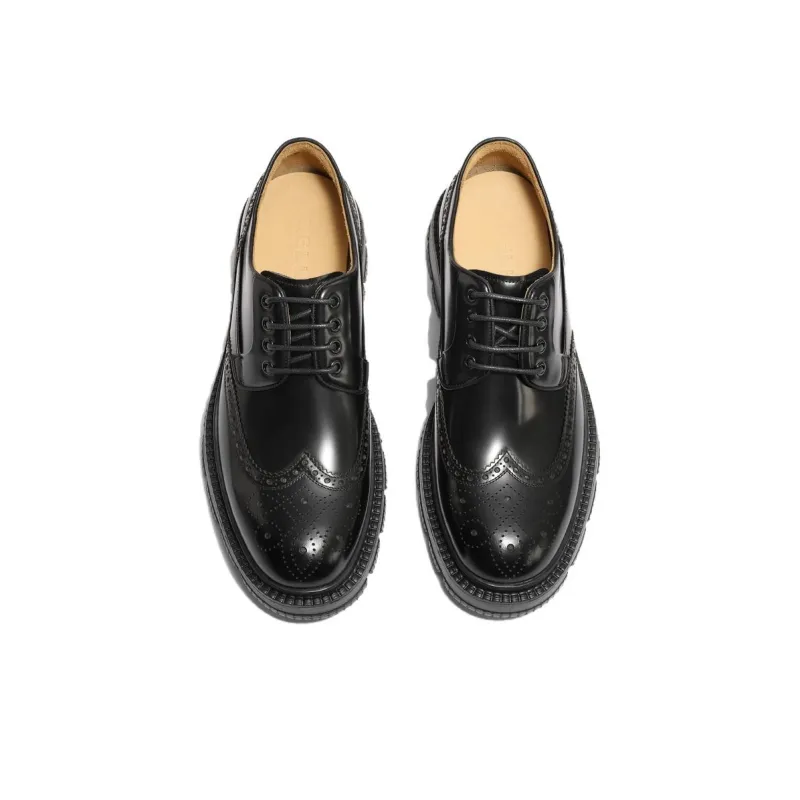 BELLE Dress Shoes Men Low Top Black-3