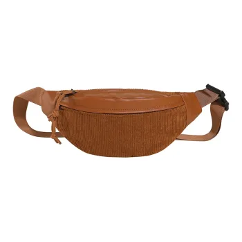 Techson Corduroy Shoulder Bags Sling Bags Small Size Unisex Brown/Black/White/Green
