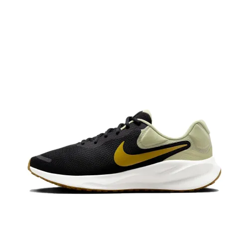 Nike REVOLUTION 7 Running Shoes Men Low-Top Black/Yellow