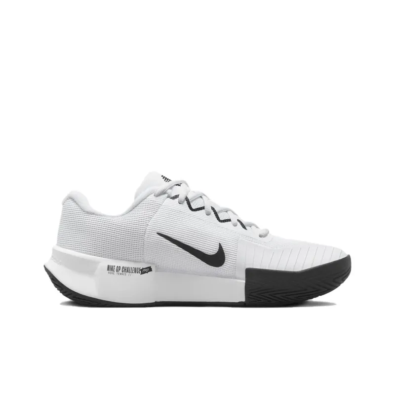 Nike GP Challenge Pro Abrasion Resistant Low Top Tennis Shoes Women's White Black-1