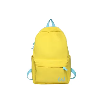 GEERDUN Nylon Large Capacity Backpack Women's Black/Green/Yellow