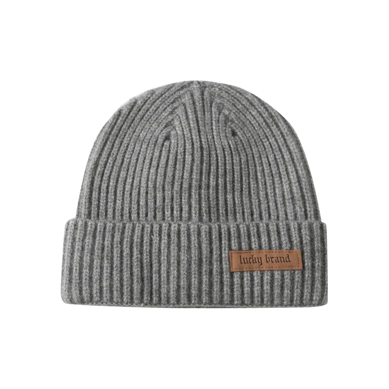 LUCKY BRAND Outdoor Sports Running Cycling Mountaineering Hiking Thickened Vintage Leather-Look Beanie Unisex-4