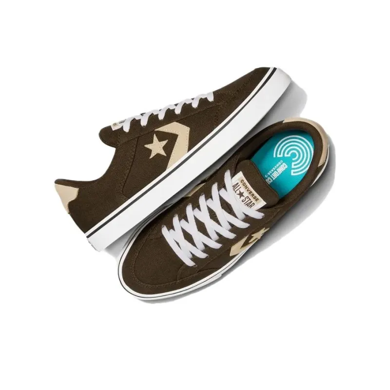 Converse Tobin Non slip Lightweight Low Top Skateboard Shoes Unisex Coffee-3