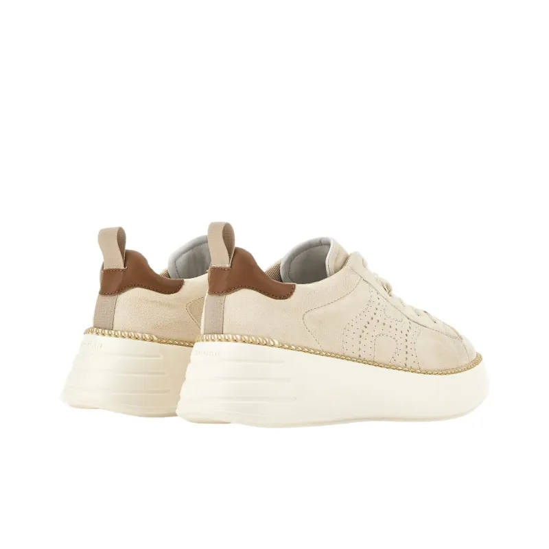 HOGAN Rebel Low-Top Casual Shoes Women's Beige Yellow-2