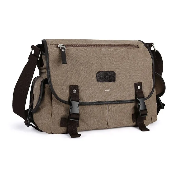 RIOREX Canvas Messenger Bag Canvas Bag Shoulder Bag Crossbody Bag Regular Unisex Multicolor-7
