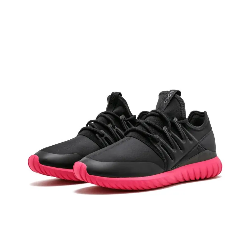 Adidas Tubular Radial Black/Black Pink-2