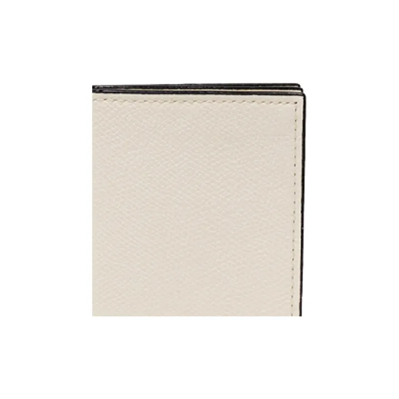 Valextra Cow Leather Card Holder Unisex White-4
