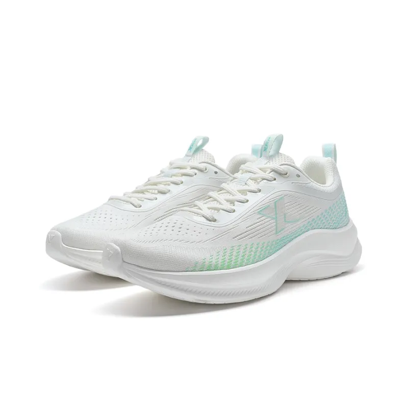 XTEP Feather Running Shoes Men High Top Sail White/Neon Pink Green-4