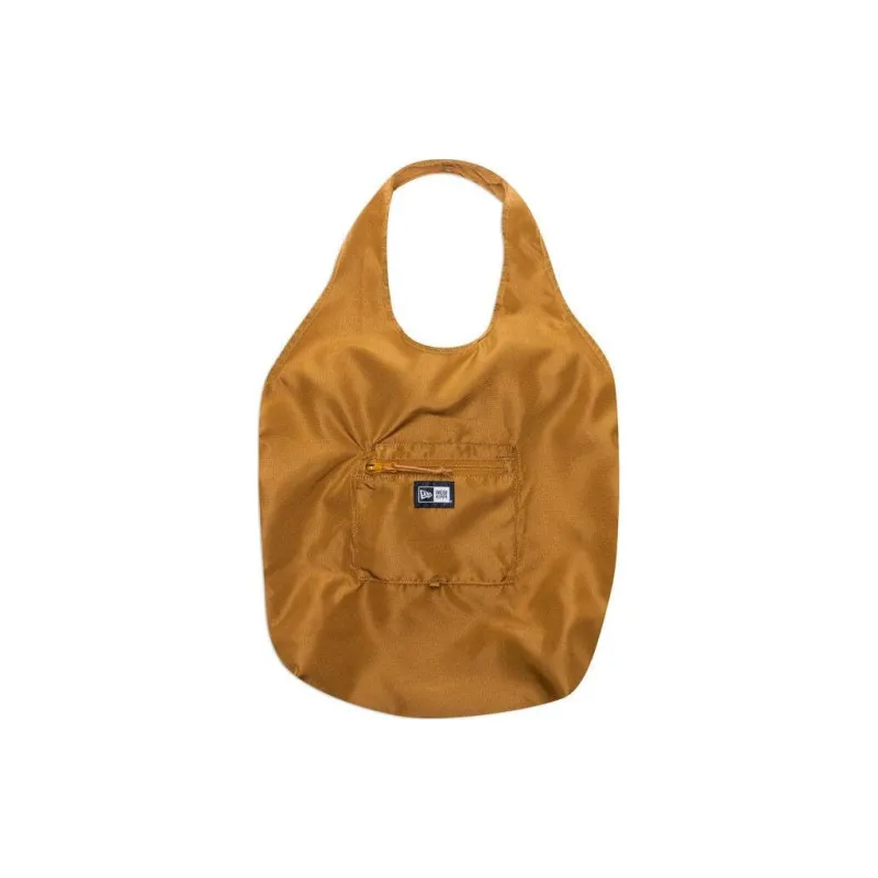 New Era Cotton Woven Tote Bag Shopping Bag Handbag Regular Unisex Brown-0