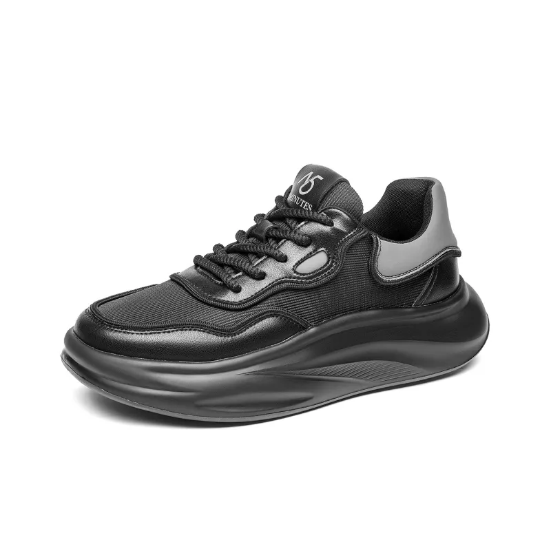 15 MINS Chunky Sneakers Men Low Top Black-1