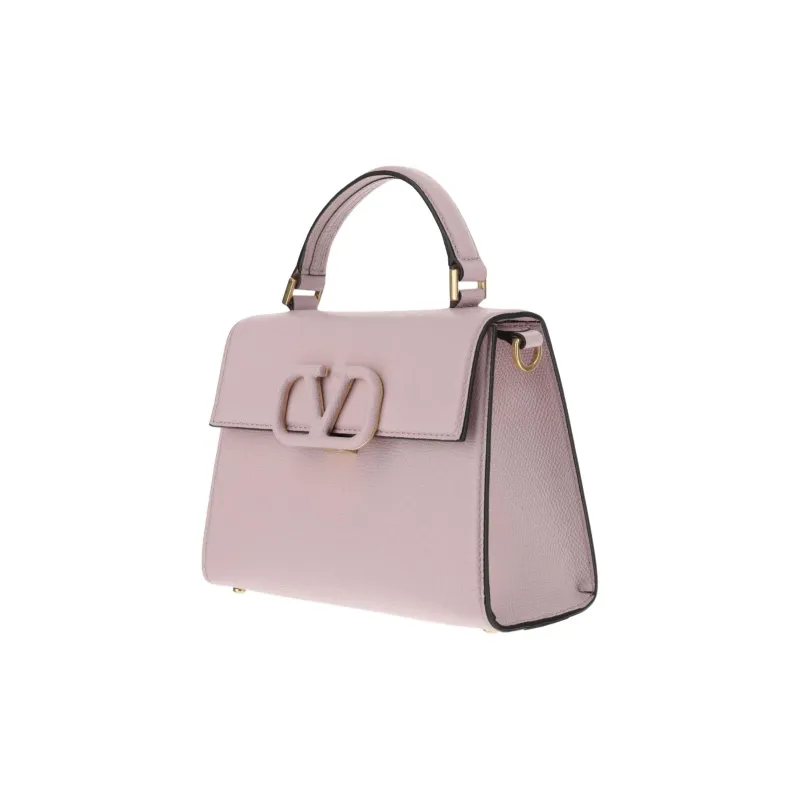 Valentino VSLING Calfskin Shoulder Bag, Crossbody Bag, Handbag Trumpets Women's Pink-1