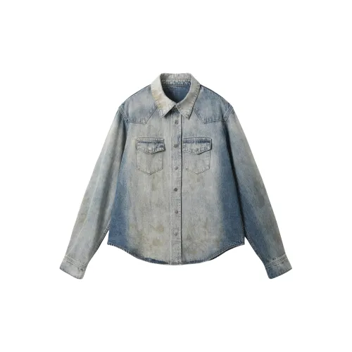 KREATE Denim Jackets Unisex Washed Blue