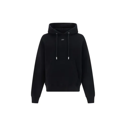 OFF-WHITE Drawstring Organic Cotton Hoodie