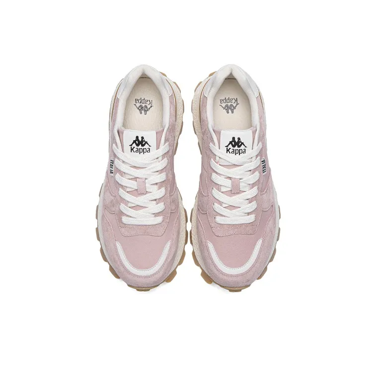 Kappa Anti Slip Wear Resistant Low Top Running Shoes Women's Milk Tea Pink-3