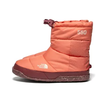 THE NORTH FACE Nuptse Apres Booties 'Coral Sunrise Wild Ginger' Women's