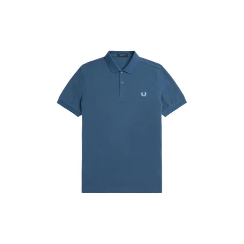 FRED PERRY Polo Shirts Men Lake Blue