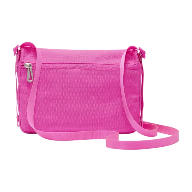 Nike Polyester Messenger Bag Shoulder Bag Crossbody Bag Women's Laser Fuchsia With White-2