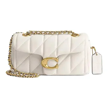 COACH Tabby Sheepskin Pillow Bag Handbag Shoulder Bag Small Size Women's Chalk White