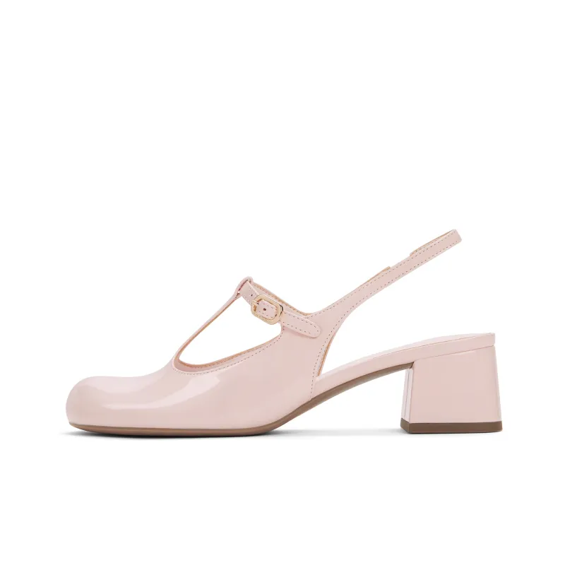 CHARLES&KEITH Small CK Mary Jane Shoes Sandal 4.6cm Women's Multicolor-8