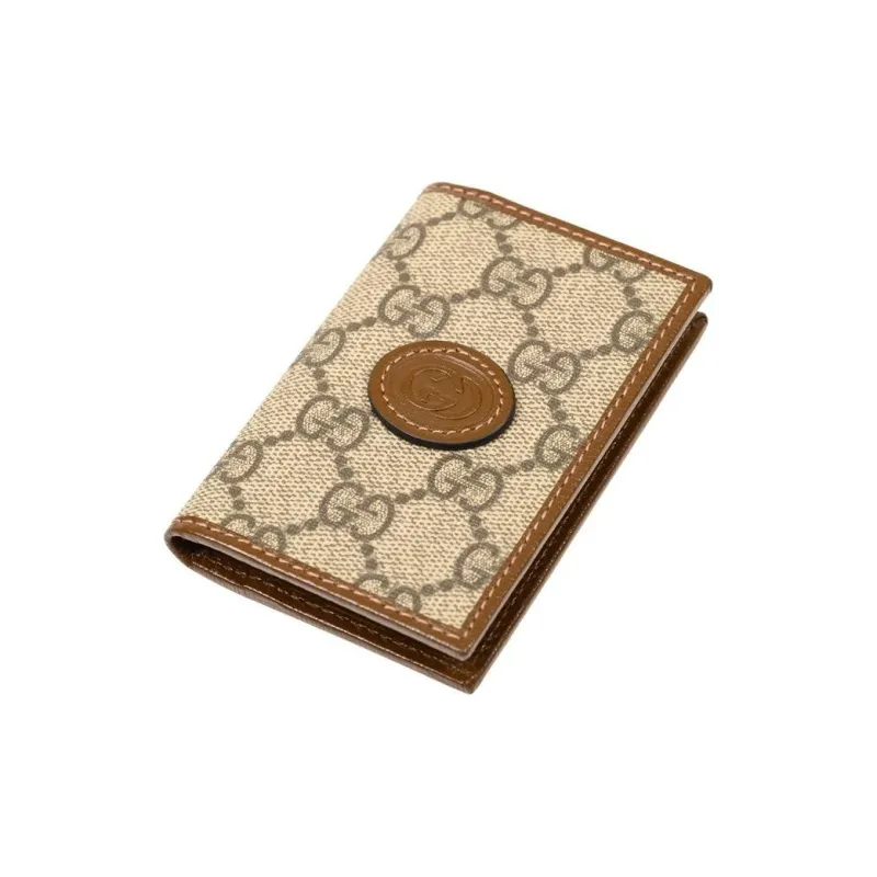 GUCCI Canvas Wallet Men's Beige-3