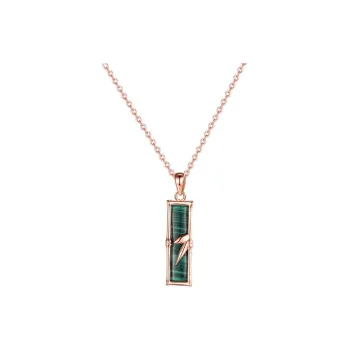 SHENGYALUO Malachite Jade Necklaces Women's