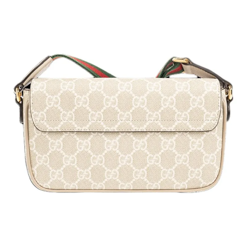 GUCCI Ophidia Supreme Canvas Shoulder Bag, Crossbody Bag Mini Women's Beige & Oat-3