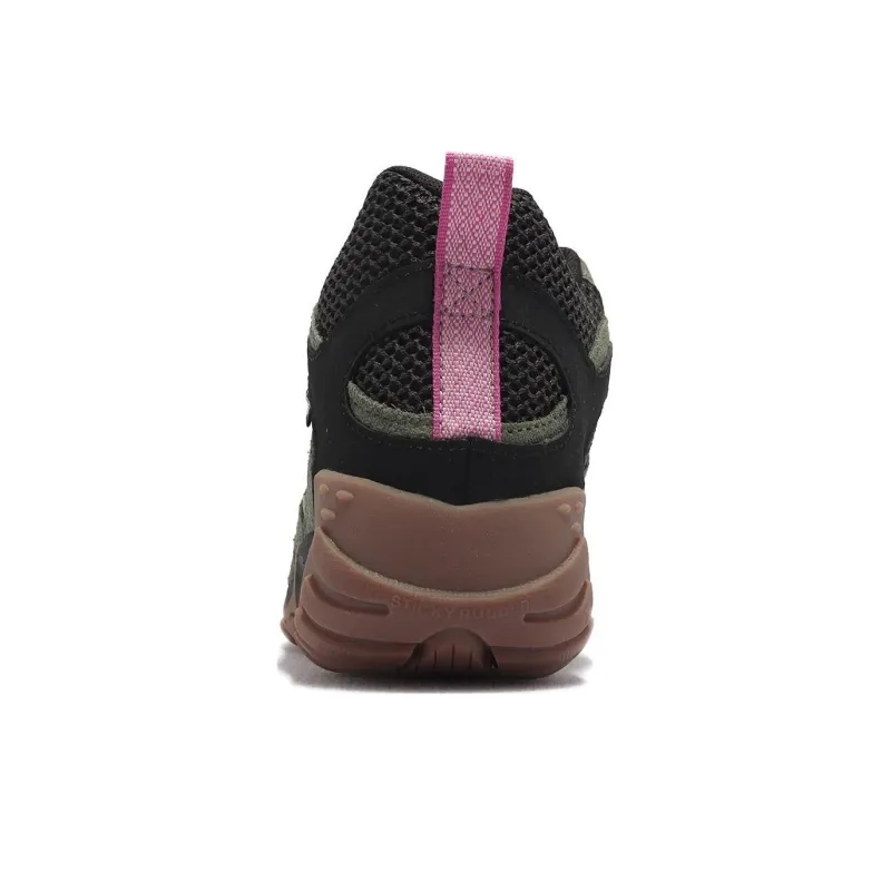 MERRELL Alverstone Anti-Slip Wear-Resistant High-Top Outdoor Shoes Women's Black Green-2