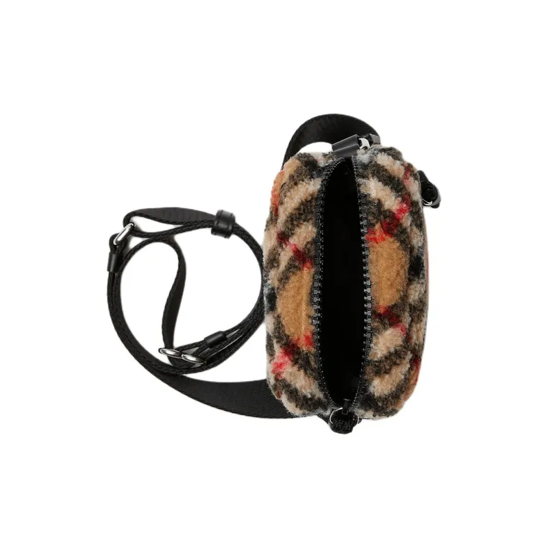 Burberry Polyester Cell Phone Pouch Shoulder Bag Crossbody Bag Kids' Brown & Multicolor-3