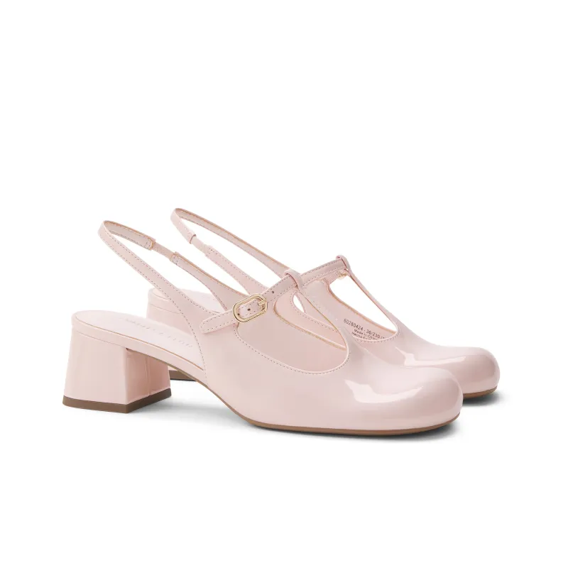 CHARLES&KEITH Small CK Mary Jane Shoes Sandal 4.6cm Women's Multicolor-9