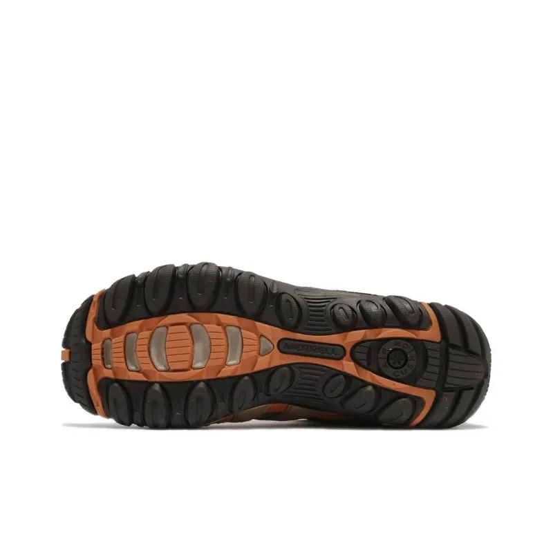 MERRELL Alverstone Anti-Slip Wear-Resistant Low-Top Outdoor Shoes Men's Khaki Orange-3