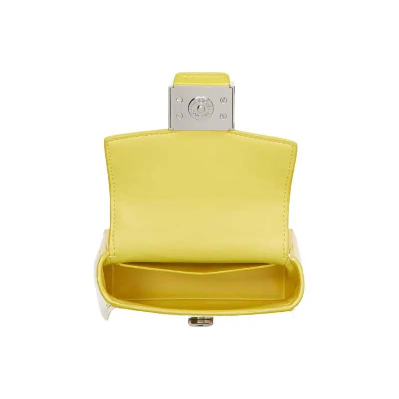 Kate Spade Katy Patent Leather Handbag Shoulder Bag Crossbody Bag Women's Yellow Green-3